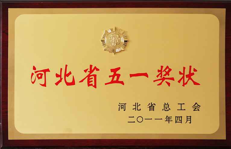 河北省五一奖状
